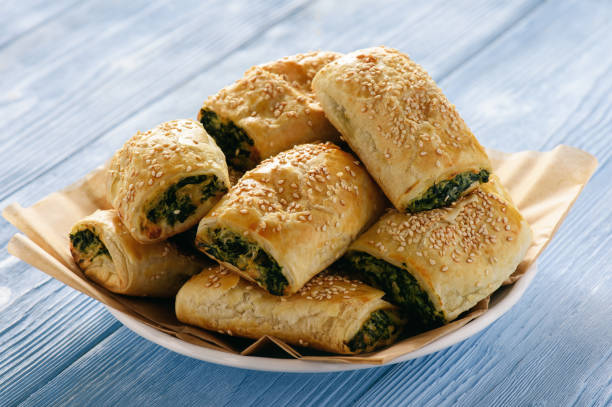 Savory Spinach and Feta Stuffed Breads: A Delicious Recipe. recipe