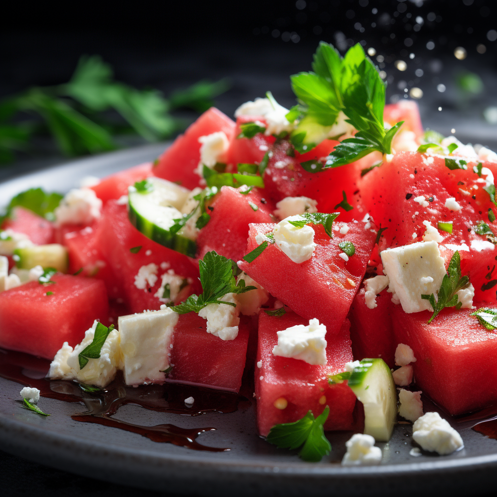 Refreshing Watermelon and Feta Salad recipe
