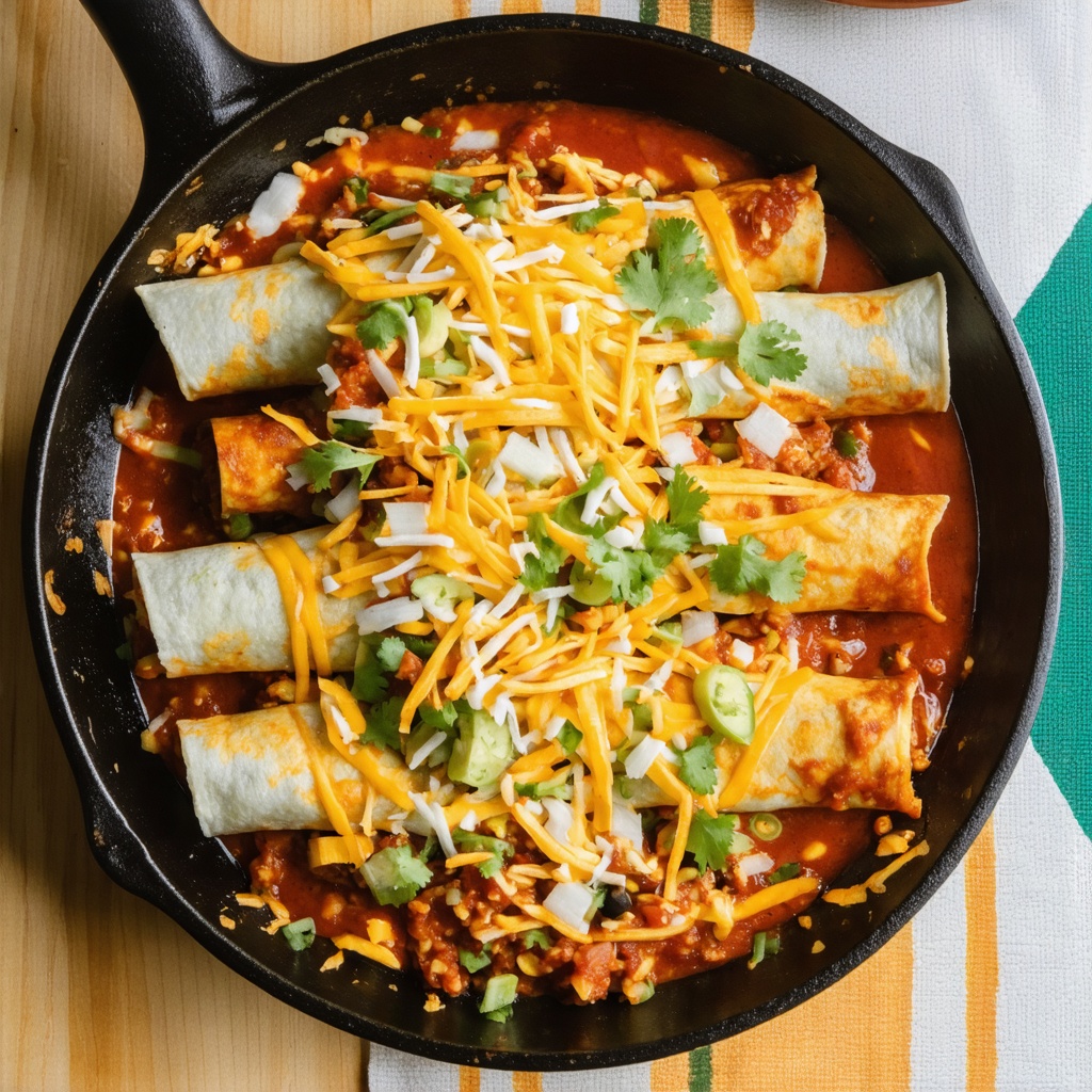 Vegetarian enchiladas recipe